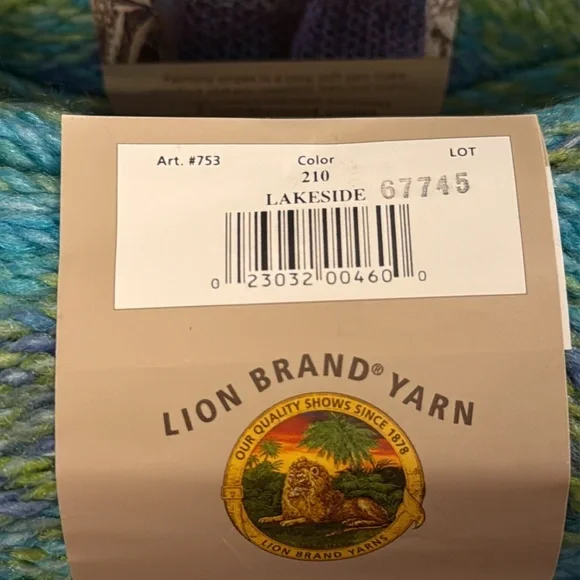 Lion Brand Tweed Stripes Yarn • Lakeside • Lot of 10 - Picture 4 of 8